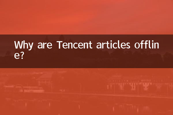 Por que os artigos da Tencent estão offline?