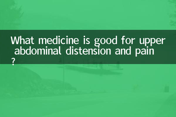 Que remédio é bom para distensão e dor abdominal superior?