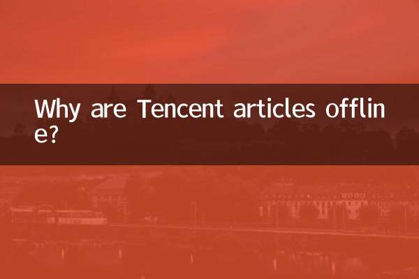 Por que os artigos da Tencent estão offline?