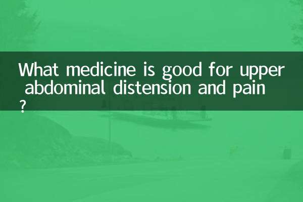 Que remédio é bom para distensão e dor abdominal superior?