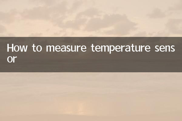 Como medir o sensor de temperatura