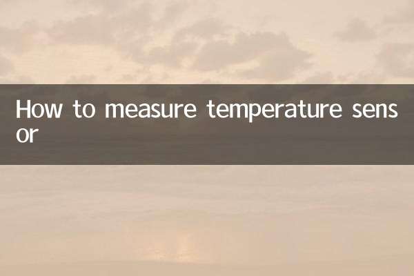 Como medir o sensor de temperatura