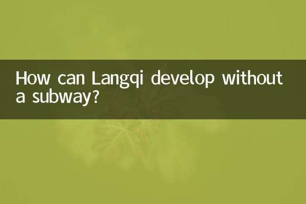 كيف يمكن تطوير لانجكي بدون مترو أنفاق؟