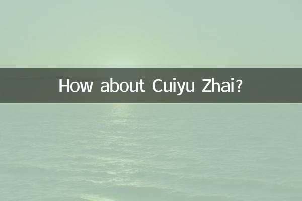 ¿Qué tal Cuiyu Zhai?