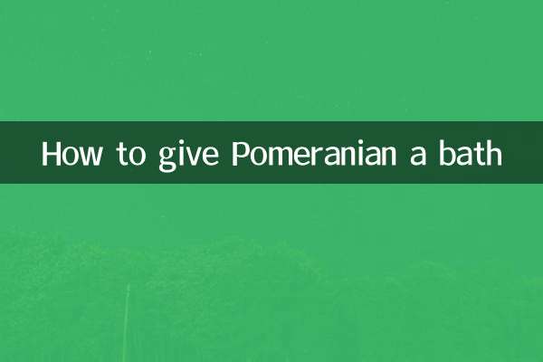 Cómo bañar al Pomerania