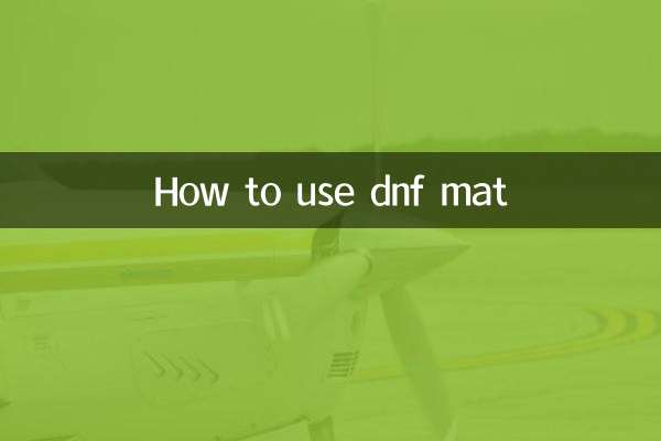 So verwenden Sie die DNF-Matte