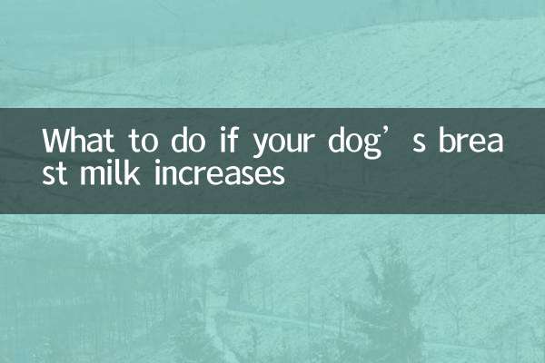 Que faire si le lait maternel de votre chien augmente