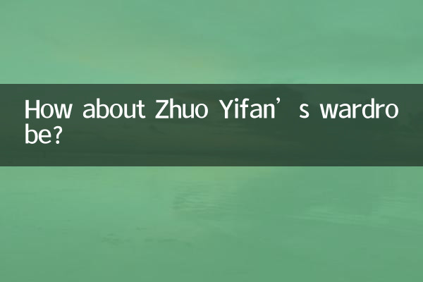 Wie wäre es mit Zhuo Yifans Garderobe?