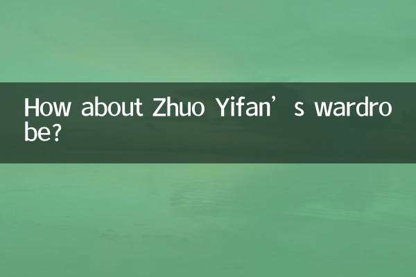 Wie wäre es mit Zhuo Yifans Garderobe?