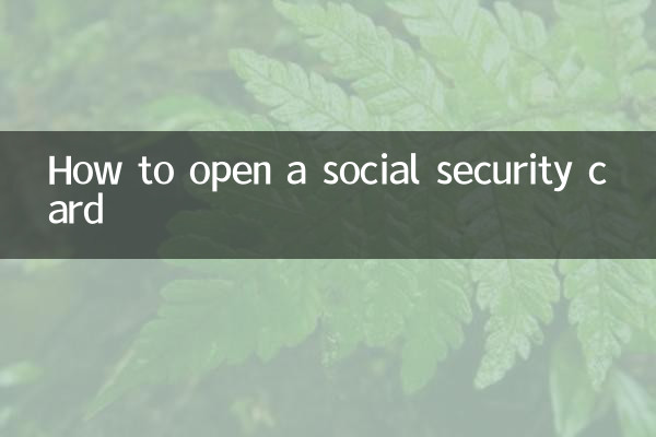 社会保障カードを開く方法