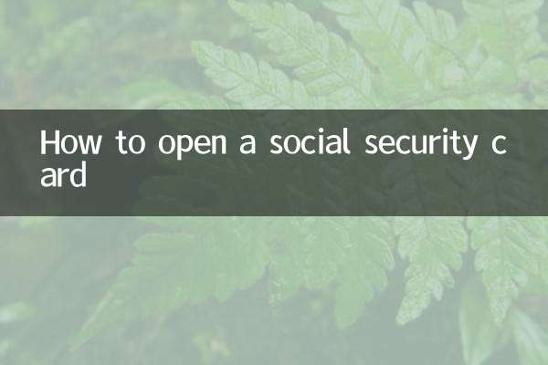 社会保障カードを開く方法