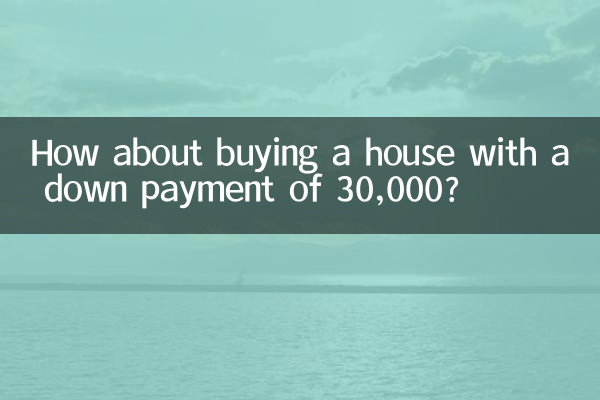 30,000 की डाउनपेमेंट पर घर खरीदने के बारे में क्या ख़याल है?