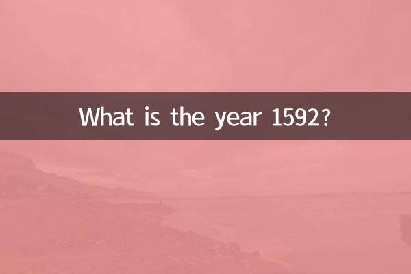 1592年屬什麼