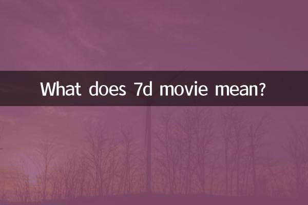 Что означает 7D фильм?