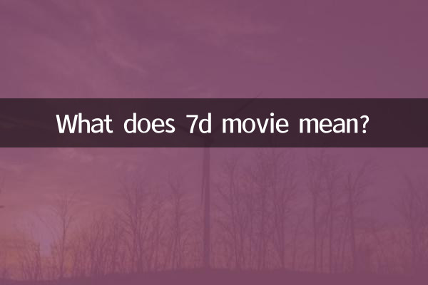 Что означает 7D фильм?