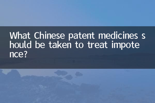 治療陽萎吃什麼中成藥