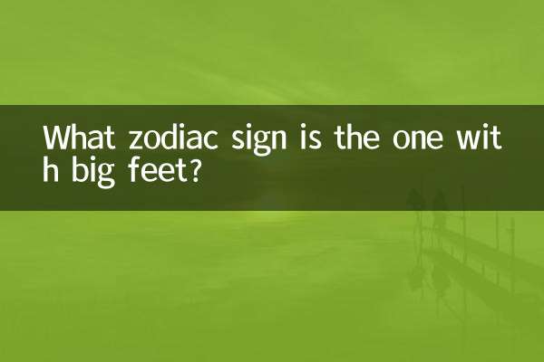 بڑے پاؤں والا کون سا رقم کا نشان ہے؟