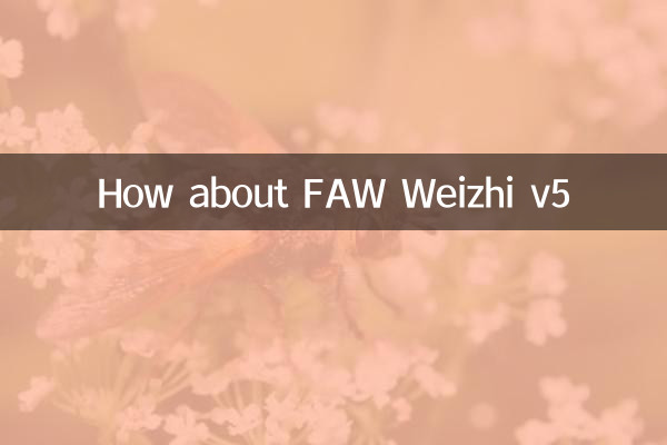 Que diriez-vous de FAW Weizhi v5