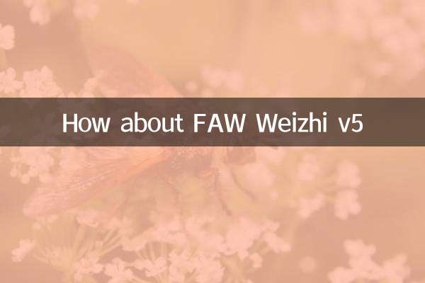Que diriez-vous de FAW Weizhi v5