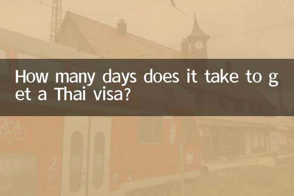 How many days does it take to get a Thai visa?