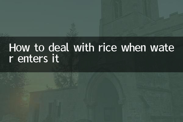 お米に水が入った場合の対処方法