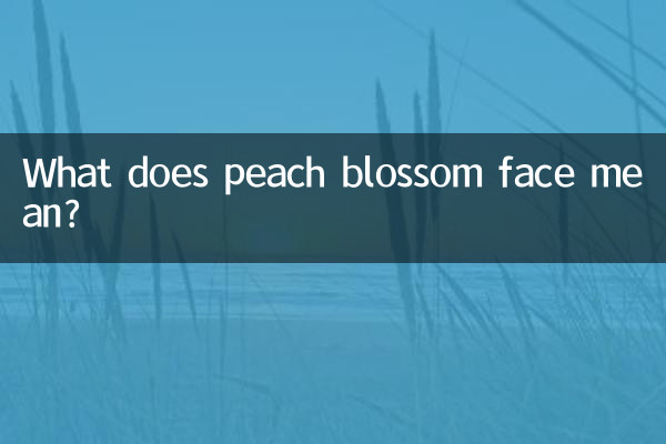 पीच ब्लॉसम फेस का क्या मतलब है?