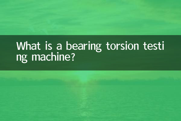 Was ist eine Lagertorsionsprüfmaschine?