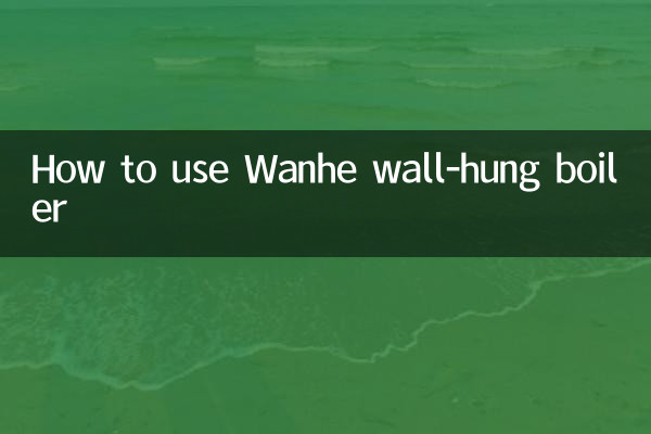 How to use Wanhe wall-hung boiler