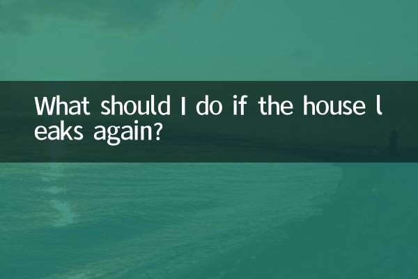 What should I do if the house leaks again?