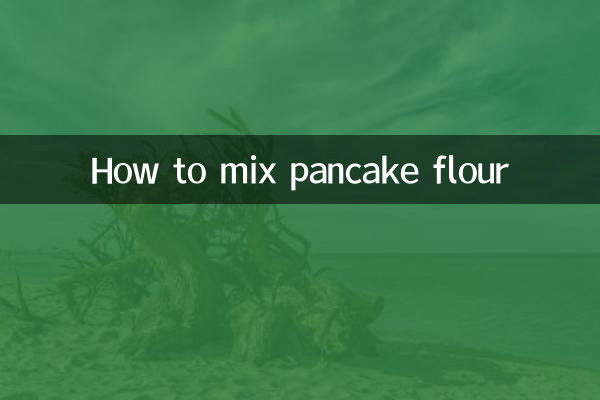 How to mix pancake flour