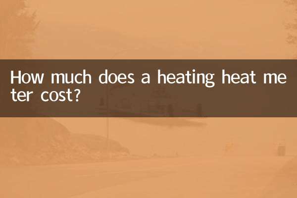 How much does a heating heat meter cost?