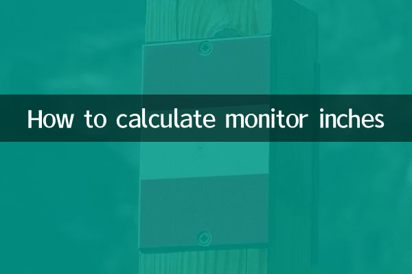How to calculate monitor inches