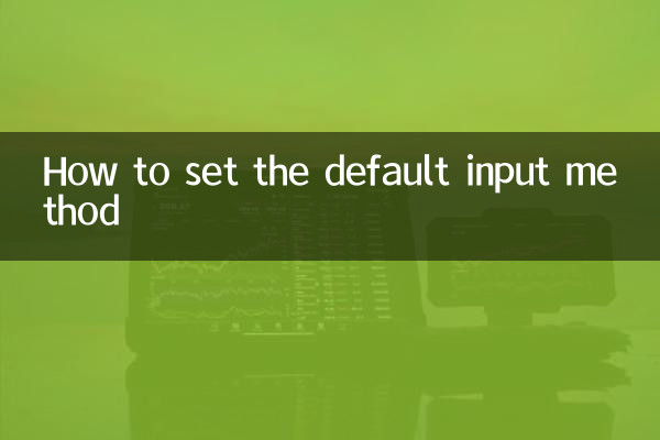 نحوه تنظیم روش ورودی پیش فرض