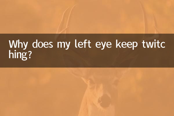 ¿Por qué mi ojo izquierdo sigue temblando?