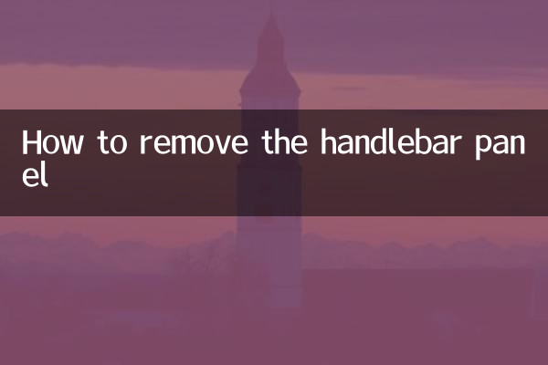 Como remover o painel do guiador