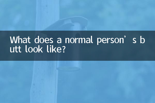 একজন সাধারণ মানুষের পাছা দেখতে কেমন?