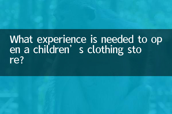 Che esperienza è necessaria per aprire un negozio di abbigliamento per bambini?