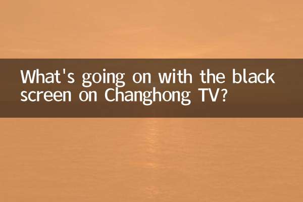 चांगहोंग टीवी पर काली स्क्रीन के साथ क्या हो रहा है?