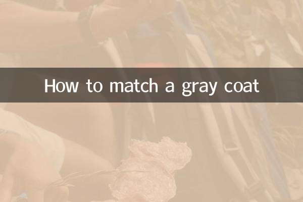 Comment assortir un manteau gris