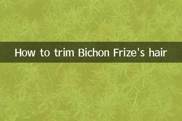 ビションフリーゼの毛のトリミング方法