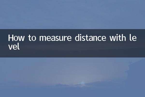 Cómo medir la distancia con nivel