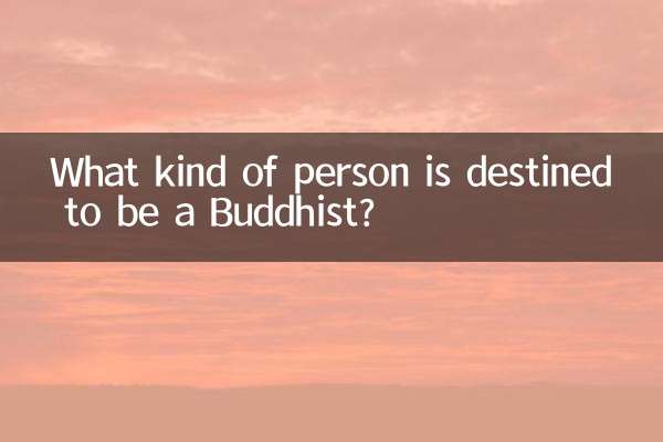 ¿Qué clase de persona está destinada a ser budista?