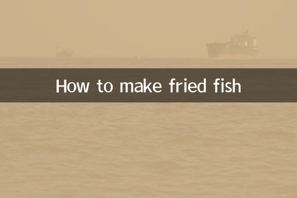 Wie man frittierten Fisch macht