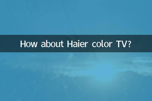 ¿Qué tal el televisor en color Haier?