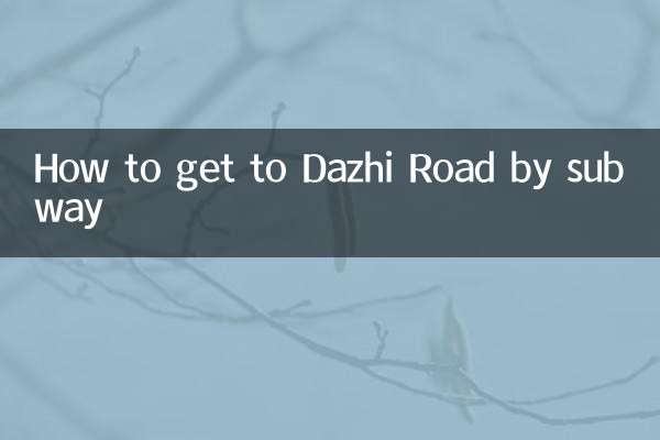 How to get to Dazhi Road by subway