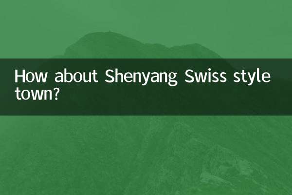 How about Shenyang Swiss style town?