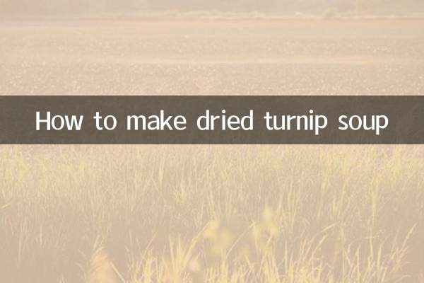 Wie man getrocknete Rübensuppe macht