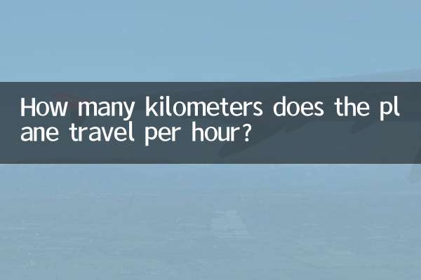 Wie viele Kilometer legt das Flugzeug pro Stunde zurück?