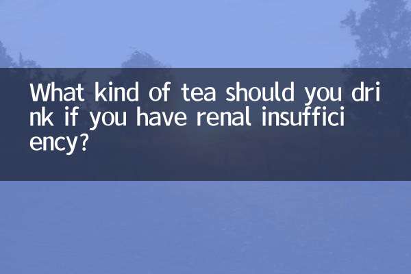 আপনার কিডনি অপ্রতুলতা থাকলে কি ধরনের চা পান করা উচিত?