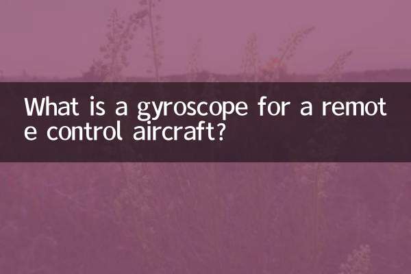 রিমোট কন্ট্রোল বিমানের জন্য জাইরোস্কোপ কী?